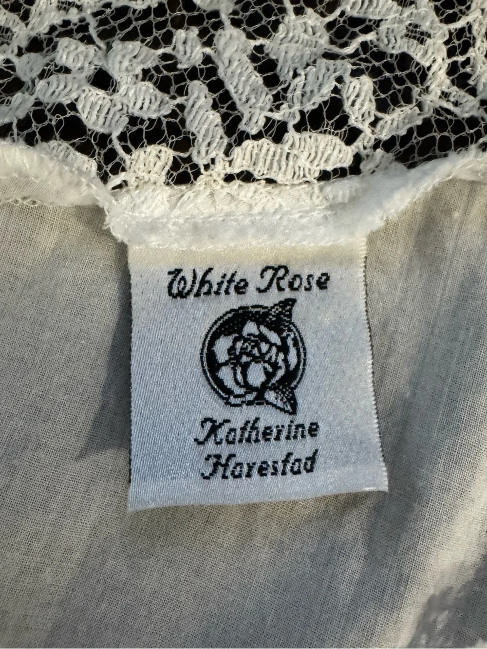 White Rose Katherine Harestad Cotton & Lace Vintage Romantic Victorian Nightgown